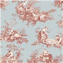 Papier peint Toile de Jouy style actualisé - Casadeco Les Belles Toiles de Jouy 87916808