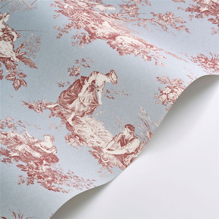 Papier peint Toile de Jouy style actualisé - Casadeco Les Belles Toiles de Jouy 87916808