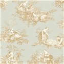 Tapete Toile de Jouy zeitgenössisches design - Casadeco Les Belles Toiles de Jouy 87917272