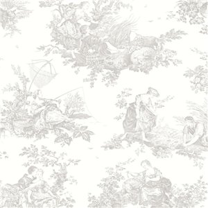 Papier peint Toile de Jouy scène d’été - Casadeco Les Belles Toiles de Jouy 87911212