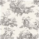 Tapete Toile de Jouy klassisch neu aufgelegt - Casadeco Les Belles Toiles de Jouy 87919612