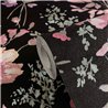 Romantic watercolor floral wallpaper black - Metropolitan Living 2028790612