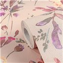 Papier peint romantique fleurs aquarelle rose - Metropolitan Living 2028790613