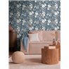 Romantische Aquarell-Blumentapete blau - Metropolitan Living 2028790615