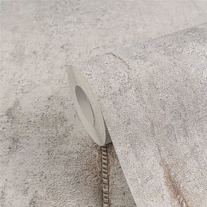Industrial grey concrete effect wallpaper - Metropolitan Living 2028790852
