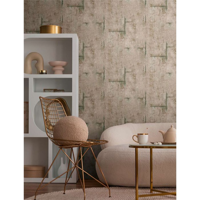 Industrial brown concrete effect wallpaper - Metropolitan Living 2028790854