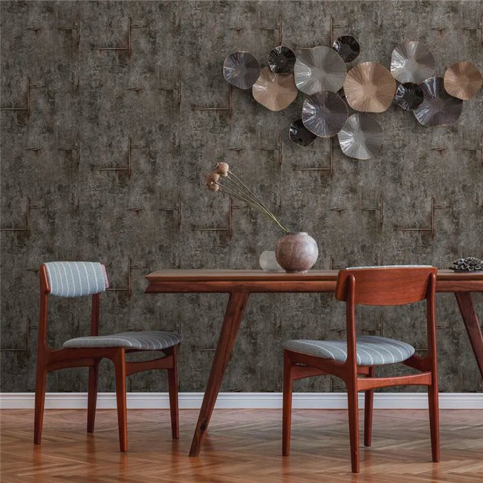 Industrielle graue Betontapete mit Textur - Metropolitan Living 2028790855
