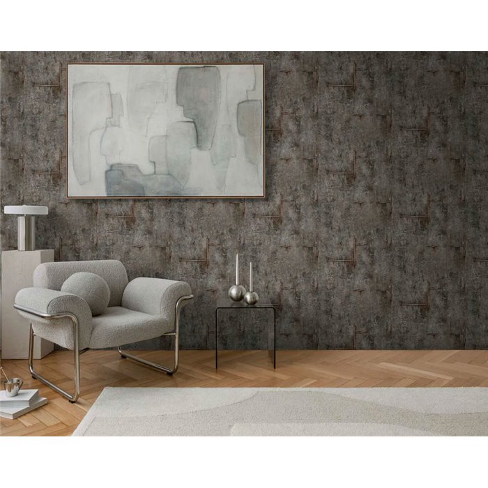 Papier peint industriel béton gris texturé - Metropolitan Living 2028790855