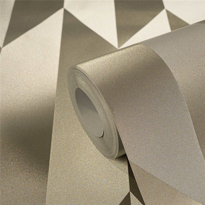 Papeldecor|Papier peint moderne géométrique argent|Salón