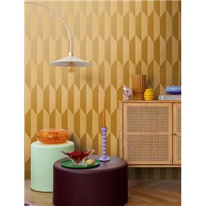 Papier peint moderne géométrique argent - Metropolitan Living 2028790865 2