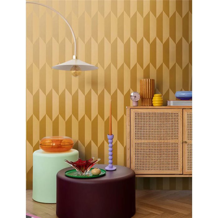 Papeldecor|Modern geometric gold wallpaper|Commercial Premises