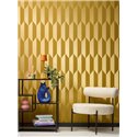 Modern geometric gold wallpaper - Metropolitan Living 2028790866