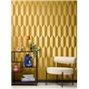 Moderne geometrische Tapete in Gold - Metropolitan Living 2028790866