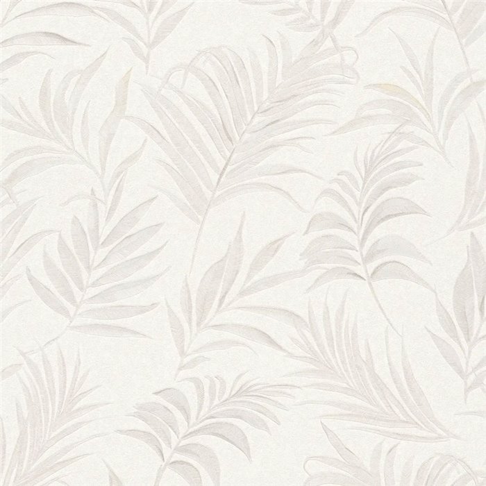 Papeldecor|Modern jungle wallpaper white|Living Room