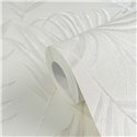 Papeldecor|Modern jungle wallpaper white|Living Room