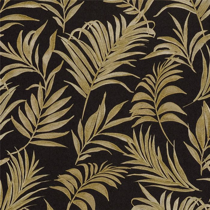 Moderne Dschungel-Tapete schwarz gold - Metropolitan Living 2028791086