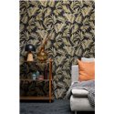 Moderne Dschungel-Tapete schwarz gold - Metropolitan Living 2028791086