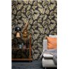Moderne Dschungel-Tapete schwarz gold - Metropolitan Living 2028791086