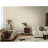 Papeldecor|Plain textured stucco wallpaper beige|Living Room