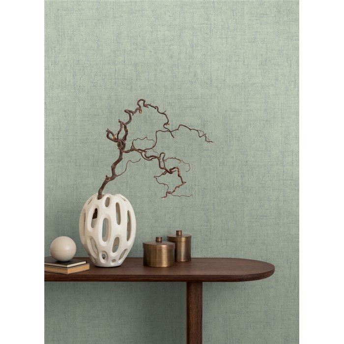 Papeldecor|Papier peint uni stuc texturé vert|Salón