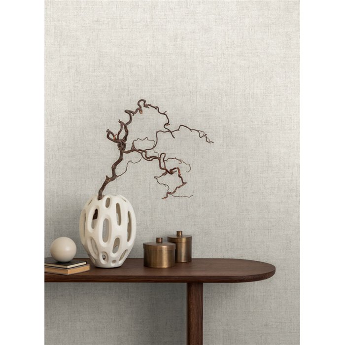 Papeldecor|Uni Stuck Struktur Tapete grau|Eingangsbereich