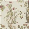 Papeldecor|Papier peint floral romantique chinoiserie avec oiseaux beige crème|Salón