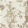 Papeldecor|Papier peint floral romantique chinoiserie avec oiseaux blanc|Salón