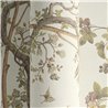 Papeldecor|Papier peint floral romantique chinoiserie avec oiseaux blanc|Salón
