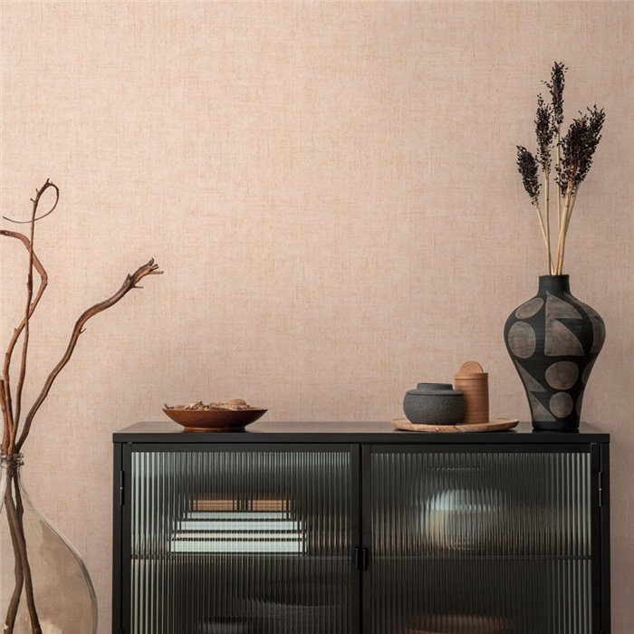 Papeldecor|Plain textured wallpaper pink|Solid Colors
