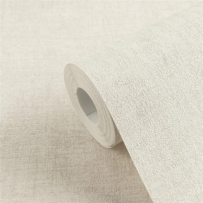 Papeldecor|Plain textured wallpaper cream white|Solid Colors