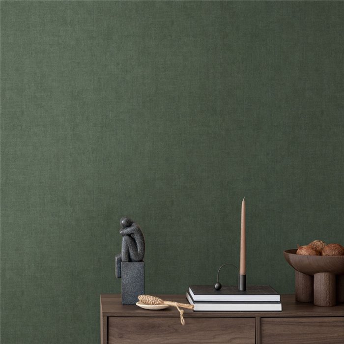 Papeldecor|Papel pintado liso con textura verde|Colores Lisos