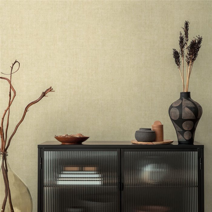 Papeldecor|Plain textured wallpaper green|Solid Colors