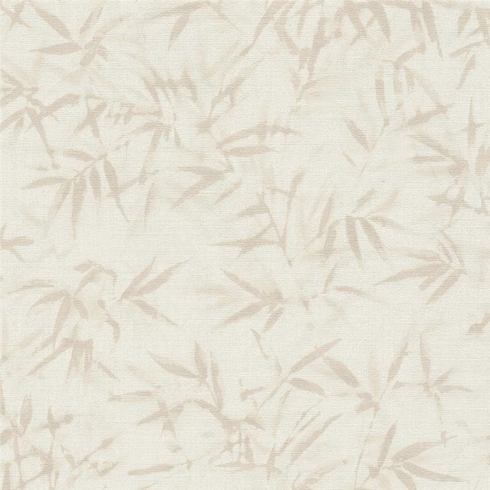 Papeldecor|Papier peint oriental feuilles de bambou beige|Salón