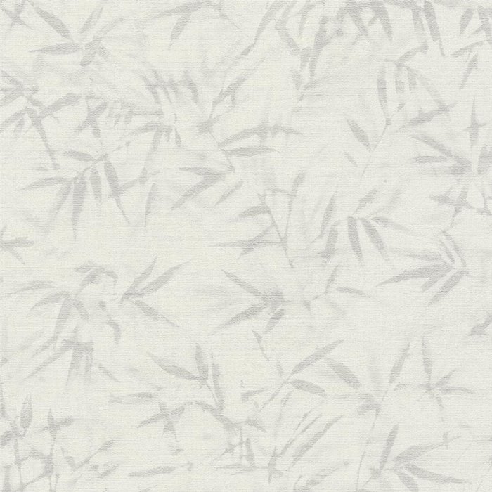 Papeldecor|Orientalische Tapete mit Bambusblättern cremeweiß|Wohnen