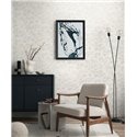 Papeldecor|Oriental bamboo leaf wallpaper cream white|Living Room