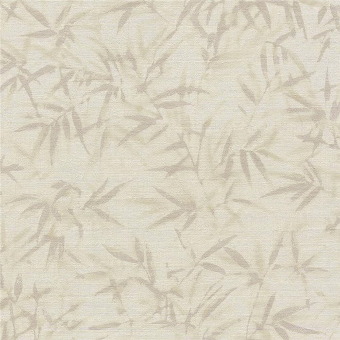 Papeldecor|Oriental style bamboo leaf wallpaper beige|Living Room