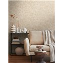 Papeldecor|Oriental style bamboo leaf wallpaper beige|Living Room