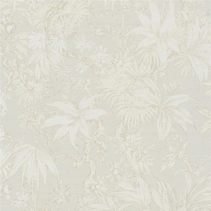 Papeldecor|Colonial tropical jungle wallpaper cream white|Commercial Premises