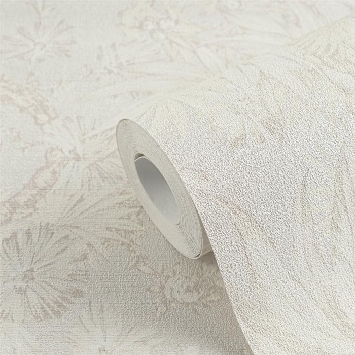 Papeldecor|Colonial tropical jungle wallpaper cream white|Commercial Premises