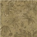 Papeldecor|Papier peint jungle tropical colonial marron|Hôtellerie