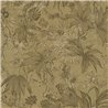 Papeldecor|Papier peint jungle tropical colonial marron|Hôtellerie