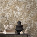 Papeldecor|Papier peint jungle tropical colonial beige|Salón