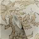Papeldecor|Papel pintado jungle tropical colonial beige|Salón