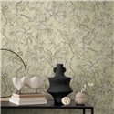 Papeldecor|Papel pintado jungle tropical estilo colonial gris|Recibidor