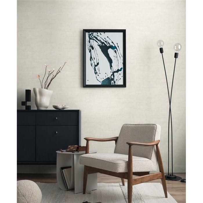 Papeldecor|Tapete mit Holzoptik Struktur cremeweiß|Eingangsbereich