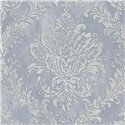 Papeldecor|Metallic damask wallpaper blue|Living Room