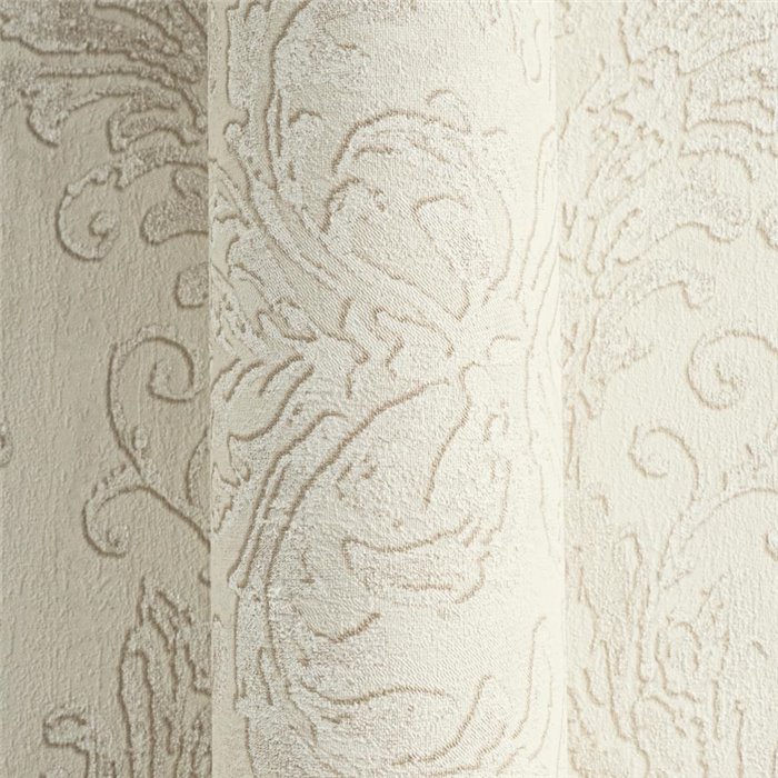 Papeldecor|Papel pintado damasco con brillo beige|Salón