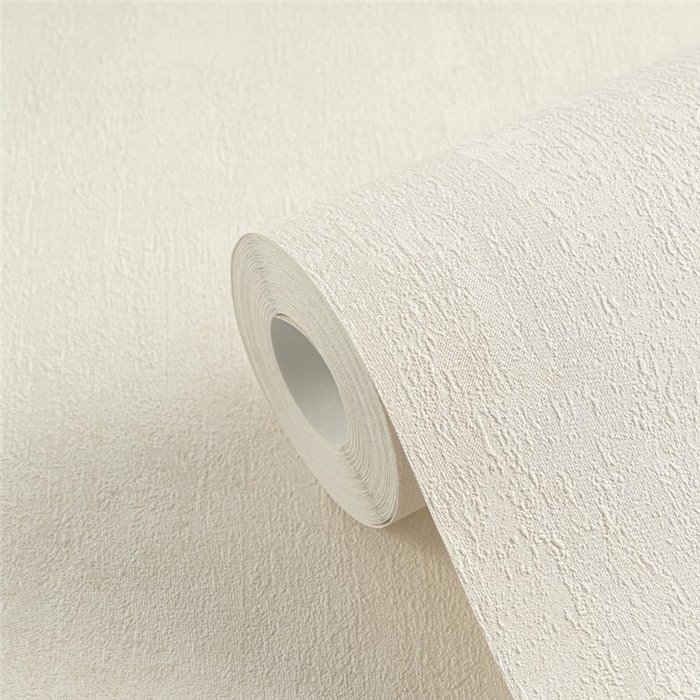 Papeldecor|Papier peint contemporain effet plâtre blanc crème|Locaux commerciaux