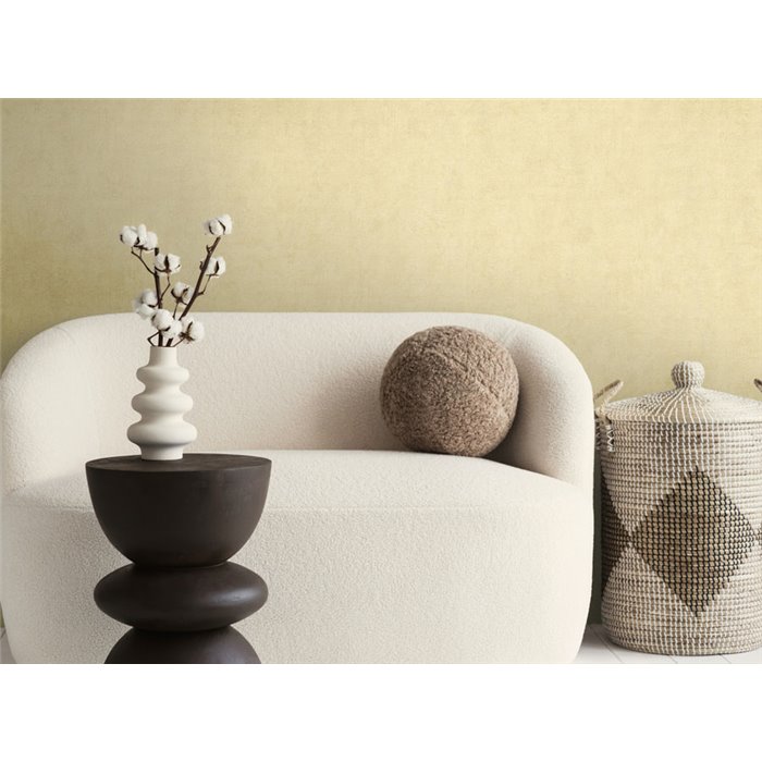 Papeldecor|Papier peint contemporain effet plâtre beige|Imitation Stuc