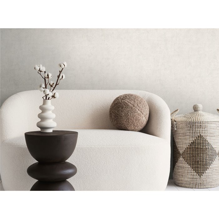 Papeldecor|Plain plaster effect wallpaper light grey|Stucco Imitation